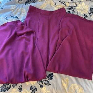 Pink split leg pants from Lulu’s